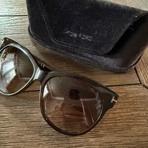 Tom Ford Tortoise Cat Eye Sunglasses with Case